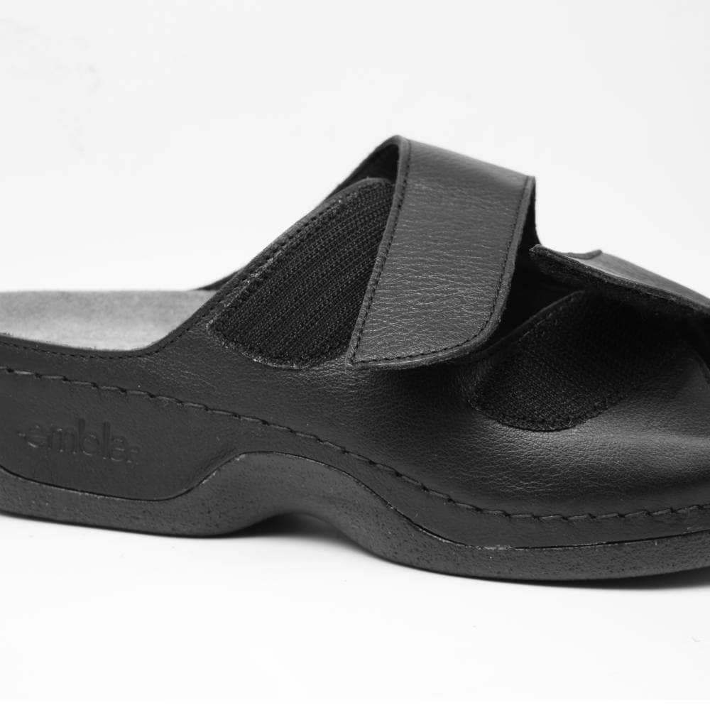 Embla Hälsoskor Sandaler Agnes Ergoflex Elastik Sort