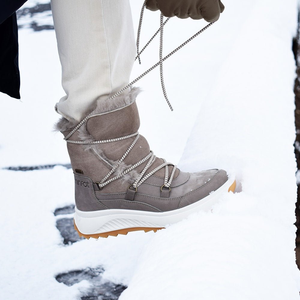 Produktbild 15 - Minfot Arctic Vinterkängor med fårskinn J-TEX Taupe