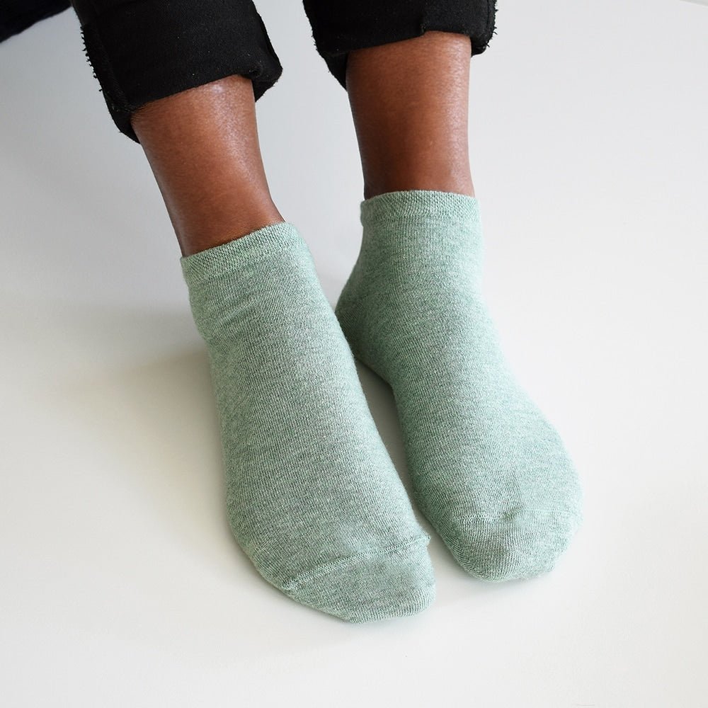 Minfot Bomuldsstrømper Sneaker Sensitive Pastel 5-pak