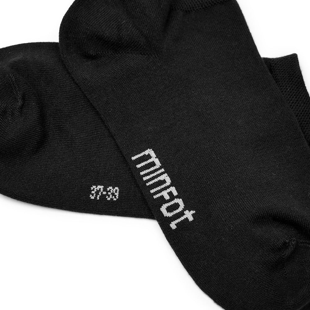 Produktbild 5 - Minfot Bomuldsstrømper Sneaker Sensitive Sort 5-pak