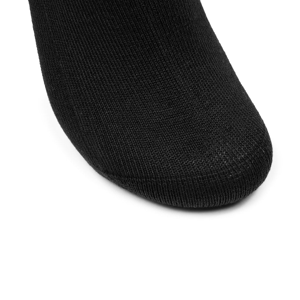 Minfot Sømløse Strømper Bomuld Sort 1-pak