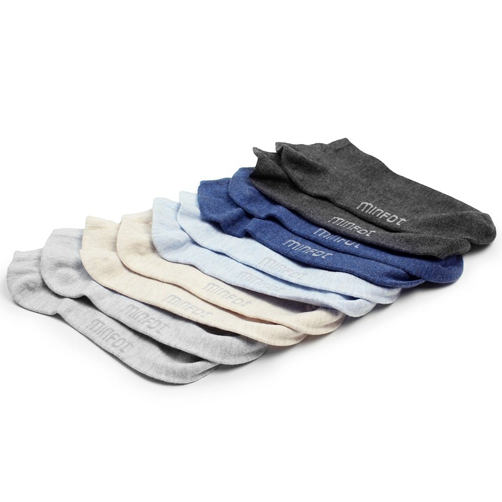 Produktbild 7 - Minfot Bambustrumpor Sneaker Sensitive Melange 5-Pack