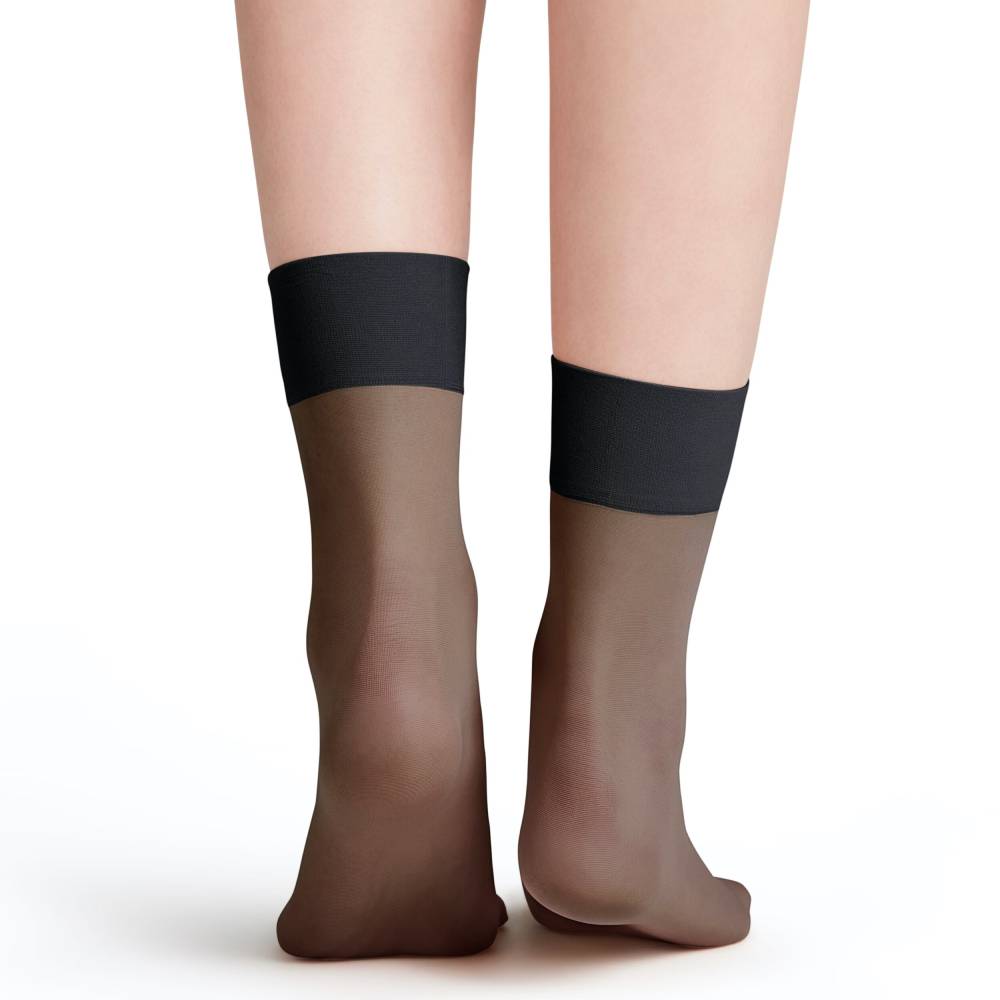 Falke Nylonstrømper Pure Matt 20 Anklet Sort 1-pak