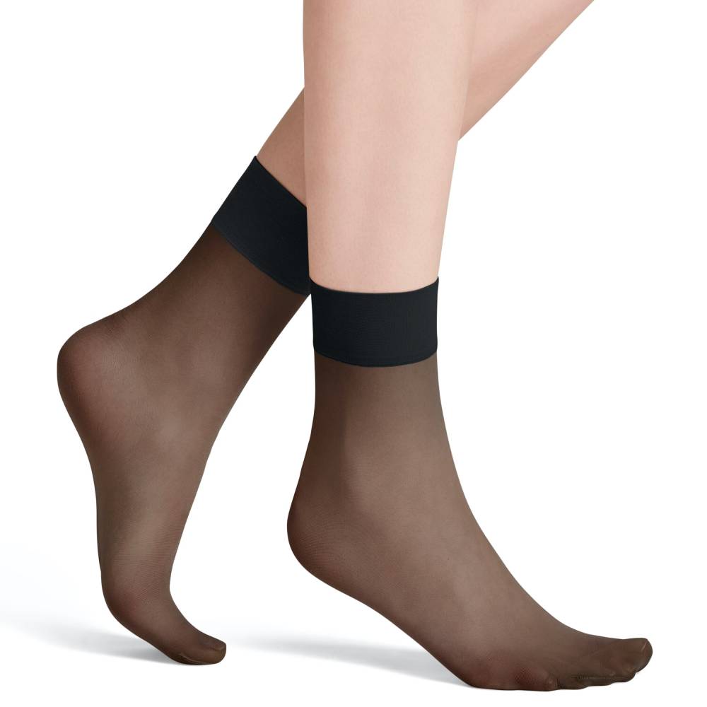 Falke Nylonstrømper Pure Matt 20 Anklet Sort