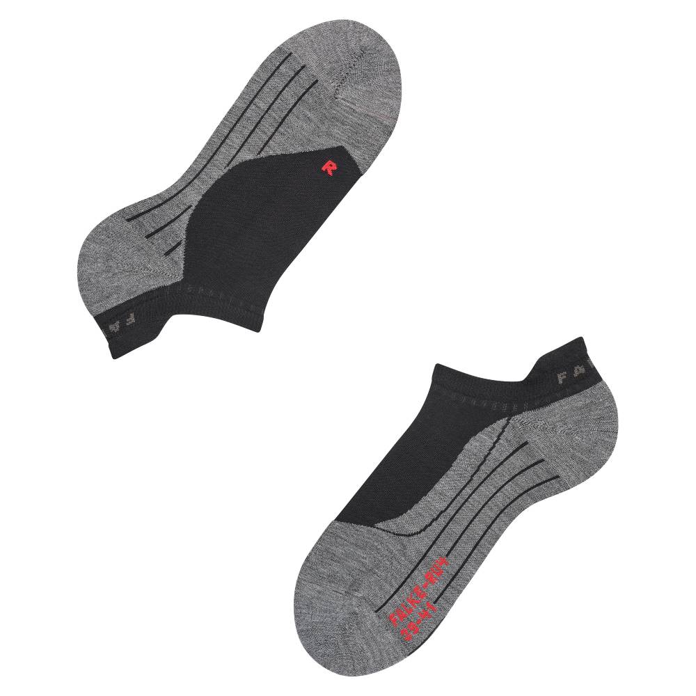 Falke RU4 Invisible Men No Show Socks Black Mix