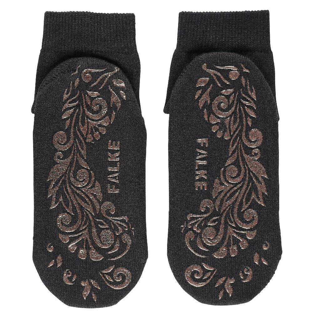 Falke Light Cuddle Pads Skridsikre Strømper Dame Sort