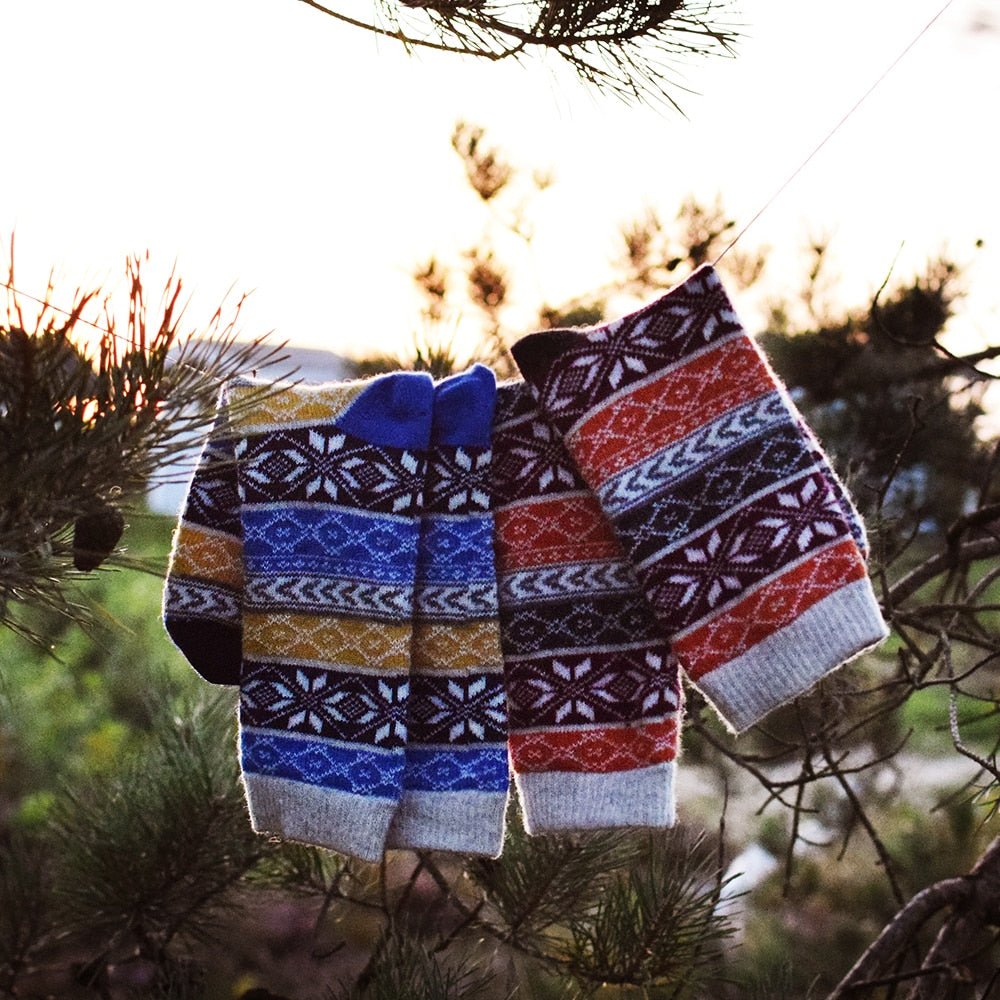Minfot Uldstrømper Hytte 2-pak