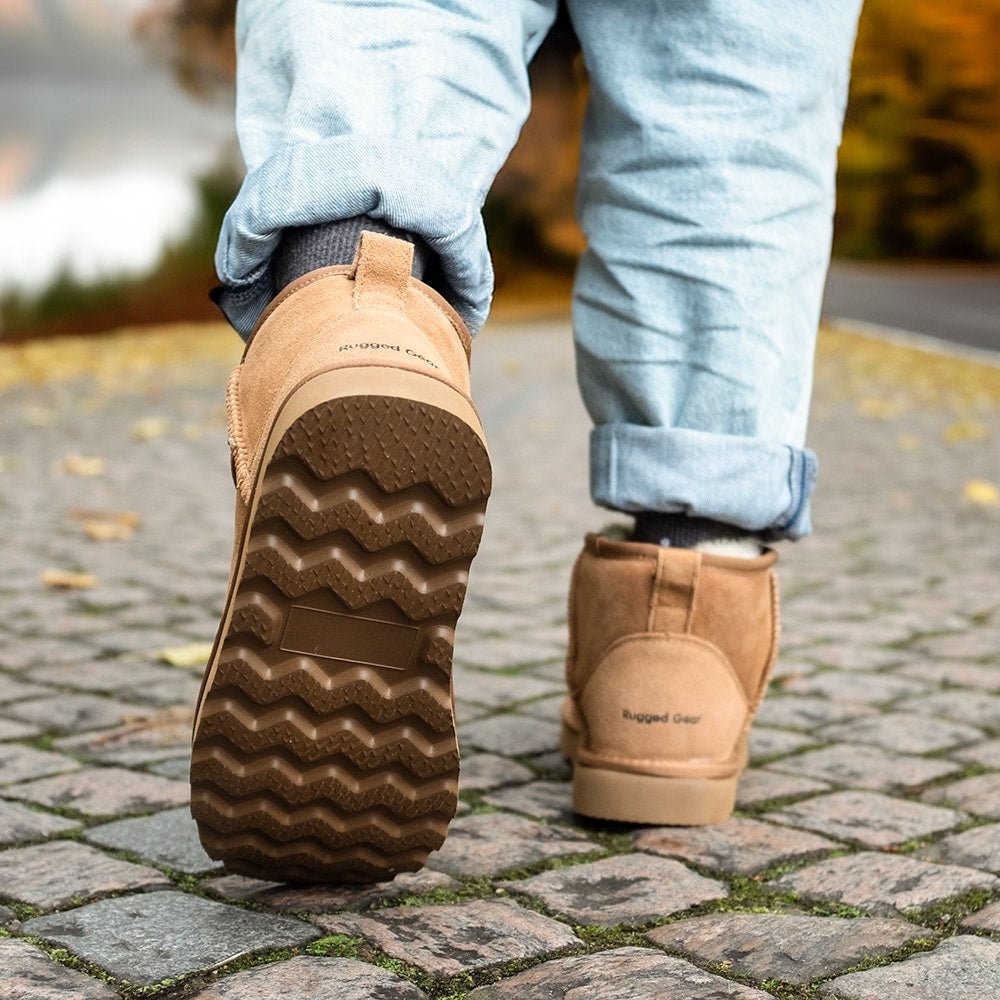 Rugged Gear Fåreskindstøvler Chestnut 