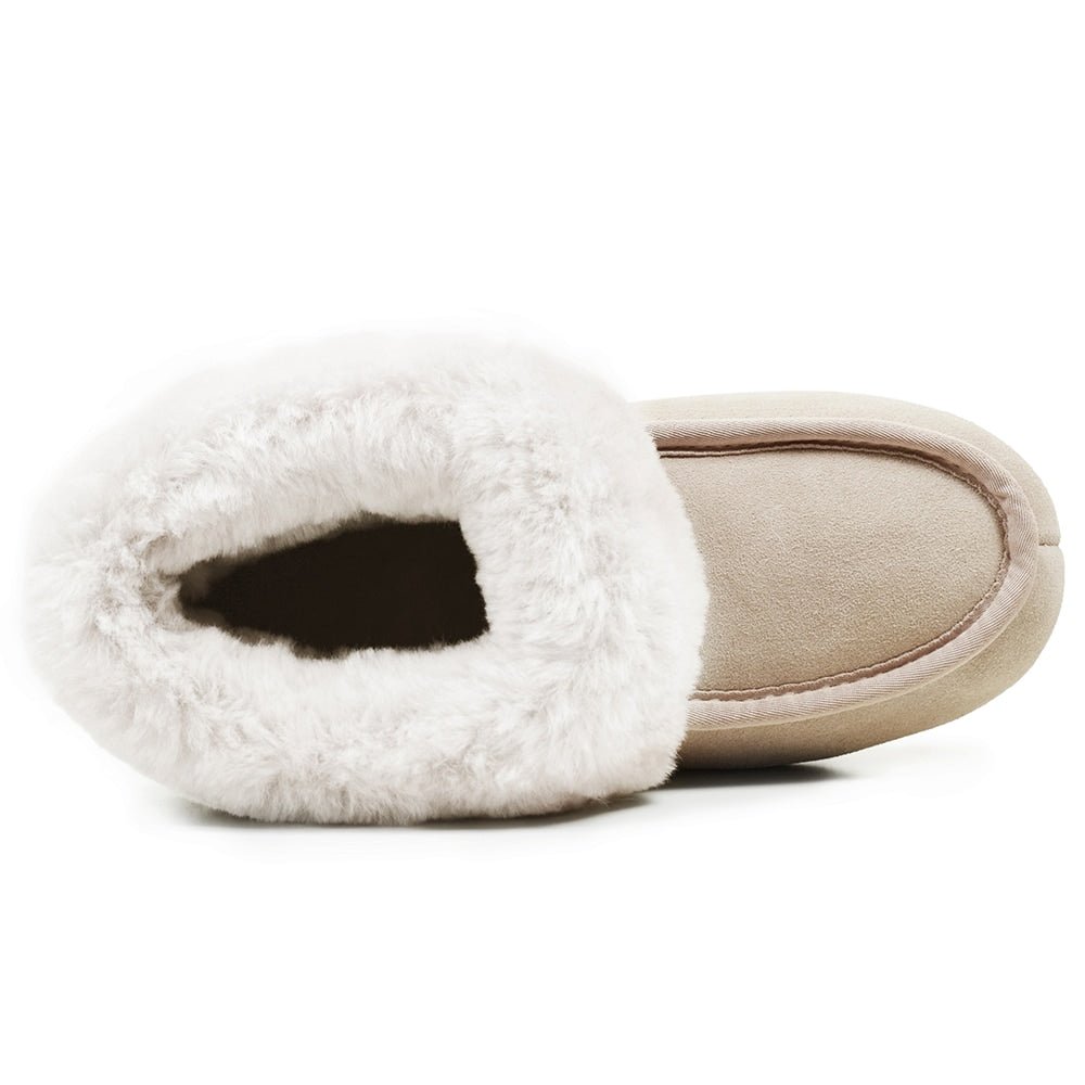 Minfot Hjemmesko Fåreskind Sunne Beige