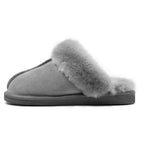 Minfot Hjemmesko Fåreskind Slip-on Duved med sål Lysegrå