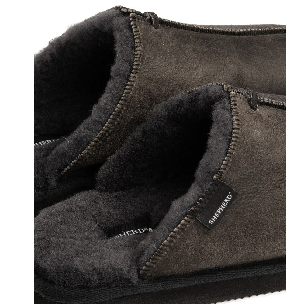 Shepherd Hugo Hjemmesko Fåreskind Sort