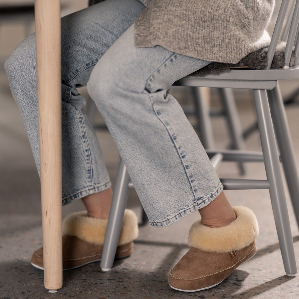 Shepherd Emmy Hjemmesko Fåreskind Chestnut