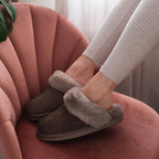 Minfot Hjemmesko Fåreskind Slip-on Duved med sål Stone