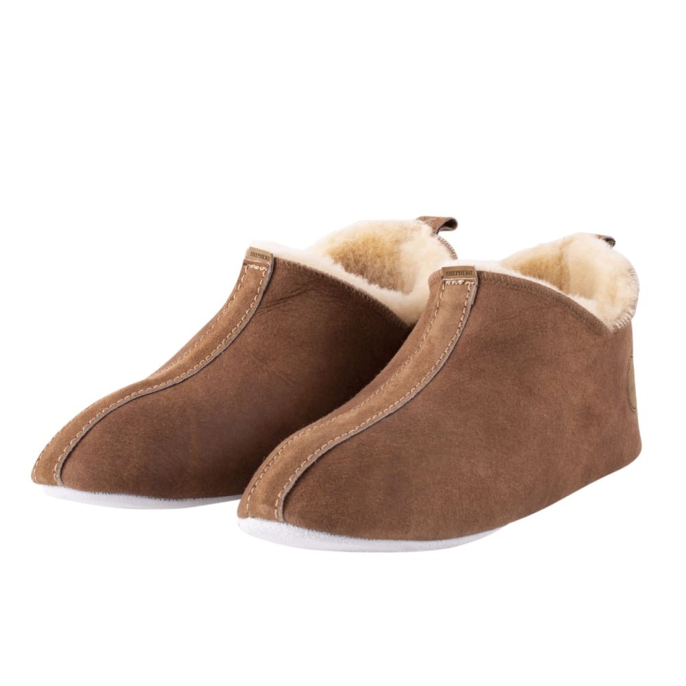 Shepherd Lina Hjemmesko Fåreskind  Antique Cognac
