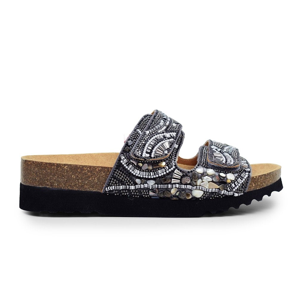 Scholl Sandaler Dame Bioprint Lisboa Sort