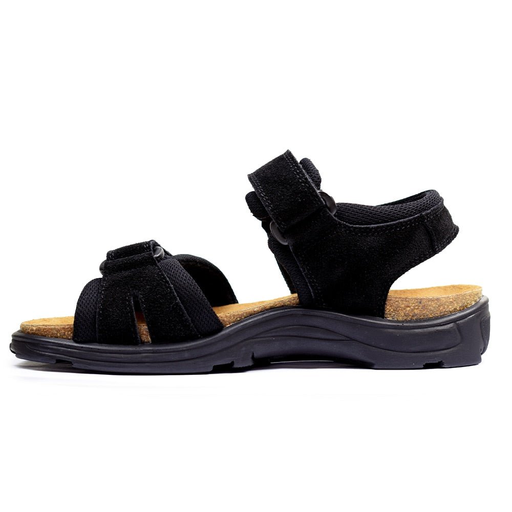 Minfot Flex Sandaler Unisex Ruskind Sort 