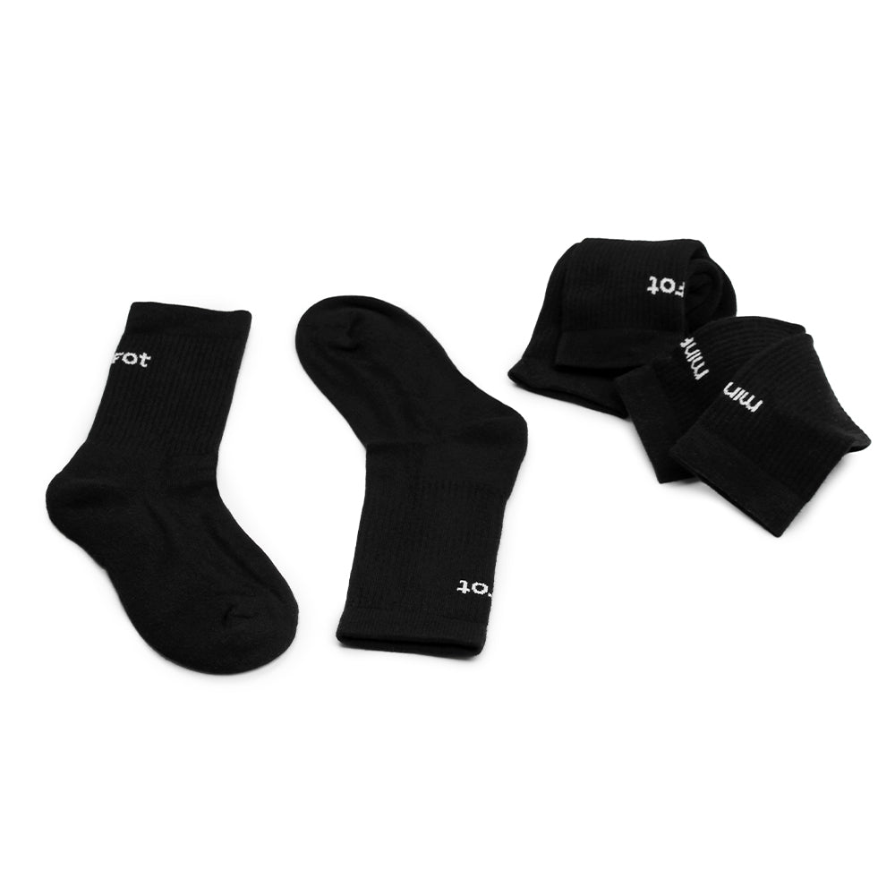 Produktbild 8 - Minfot Vandringsstrumpor Bambu Merinoull  Svart 3-pack