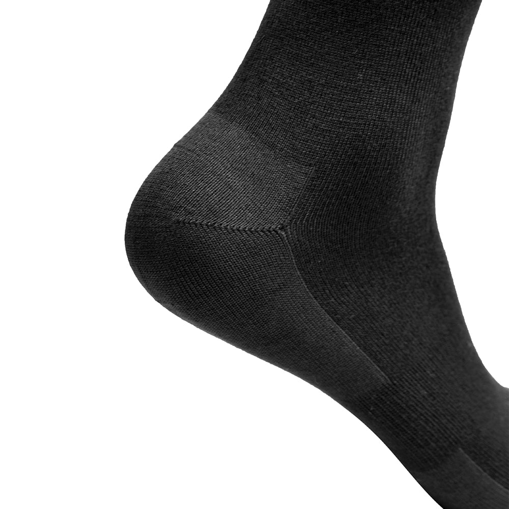 Minfot Bambusstrømper Crew Sort 1-pak