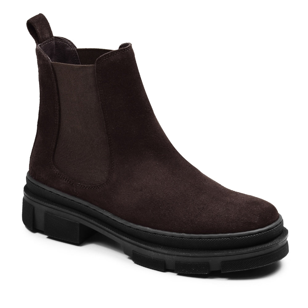 Minfot Chelsea Boots Oslo Ruskind Mørkebrun