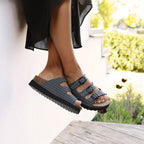 Minfot Dots Sandaler Dame Blød Bio Sort