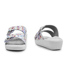 Minfot Massage Sandaler Blomster Hvid