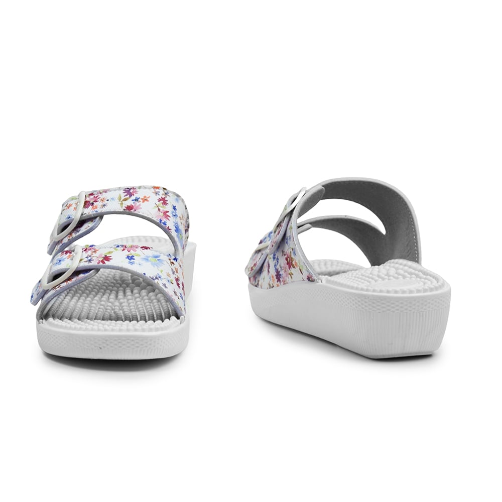Produktbild 7 - Minfot Massage Sandaler Blommig Vit