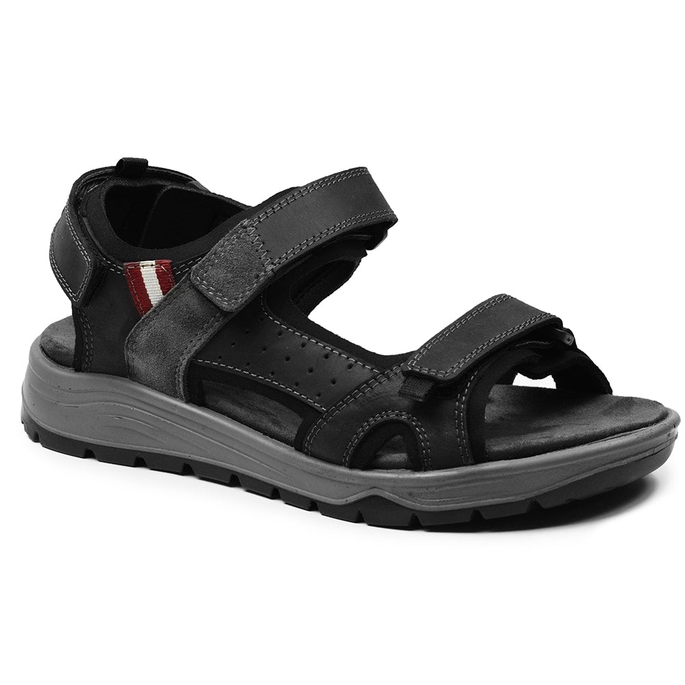 Minfot Sandaler Burensvik Herre Nubuck Sort