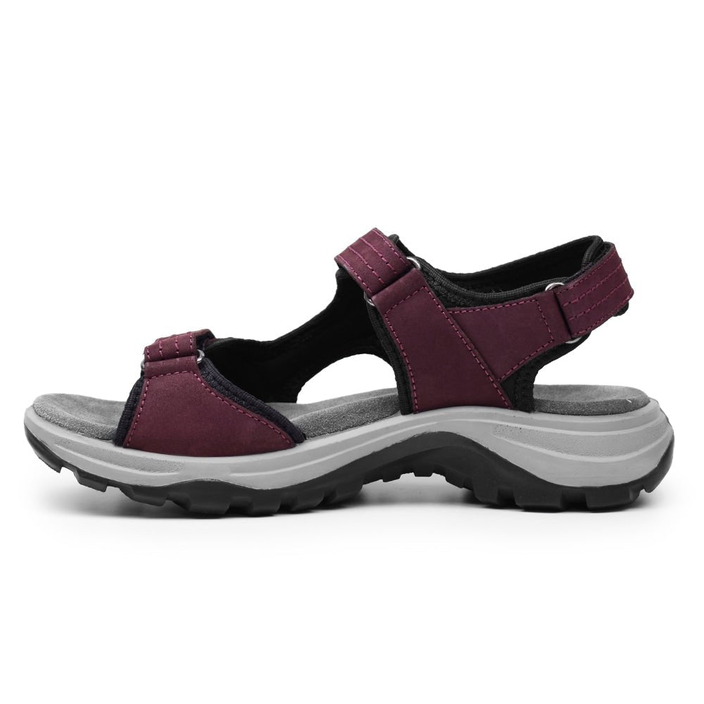 Minfot Sandaler Sandhamn Dame Nubuck Bordeaux