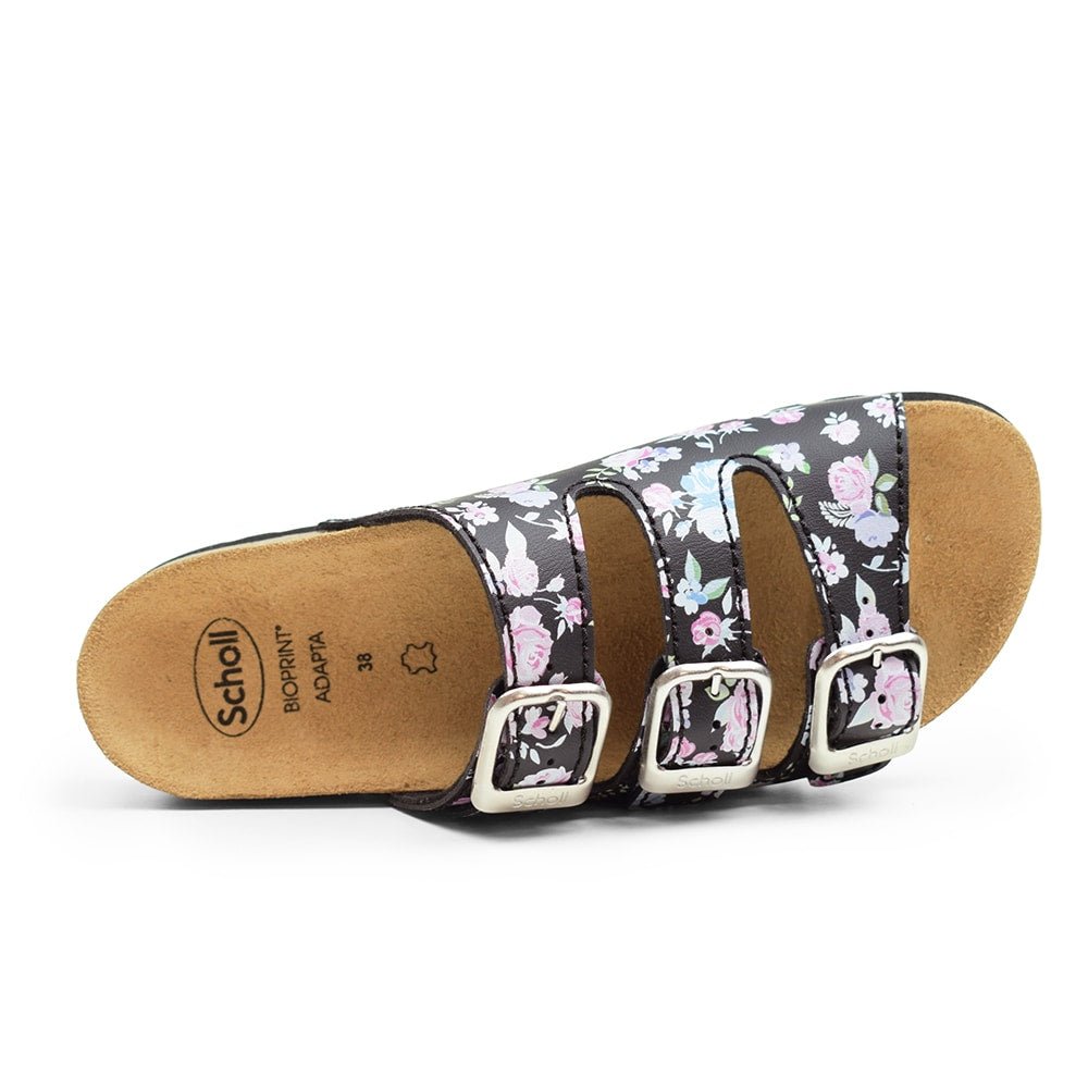 Produktbild 4 - Scholl Sandal Dam Rio Blommig Svart