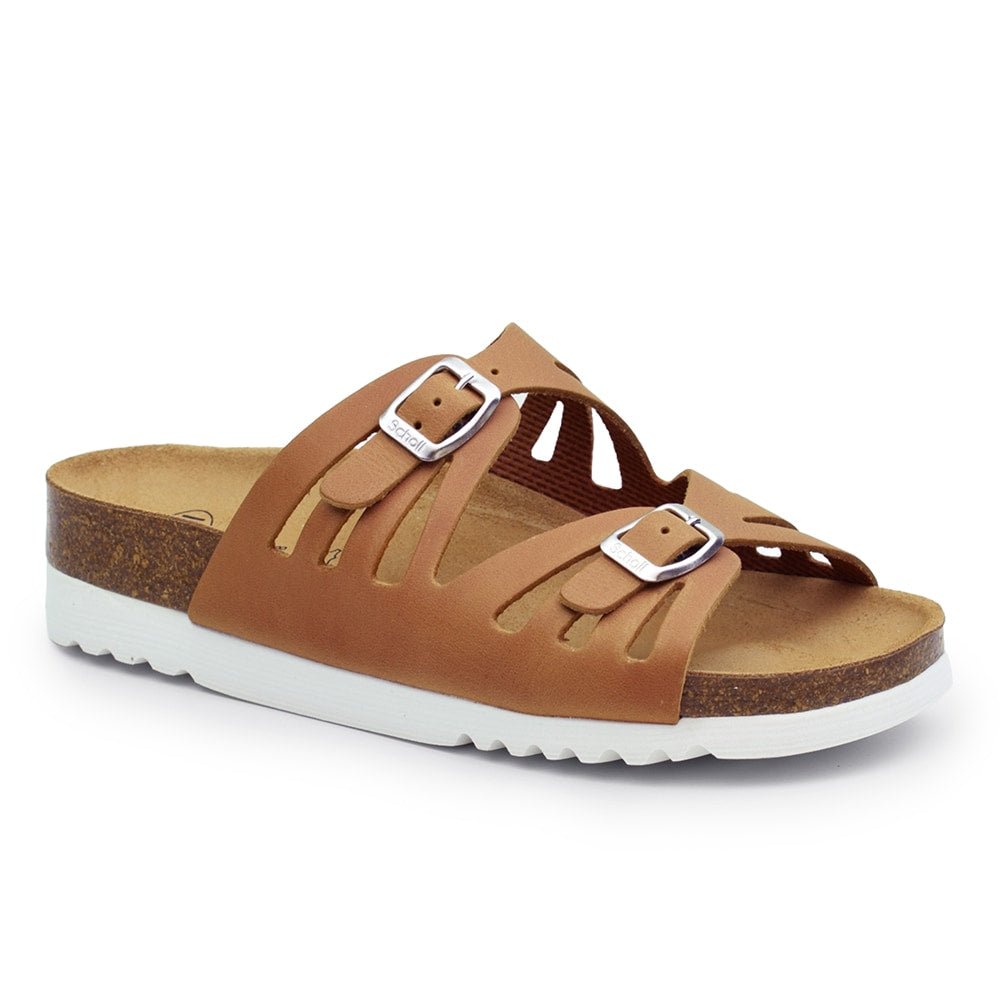 Scholl Sandal Dam Ystad Cognac