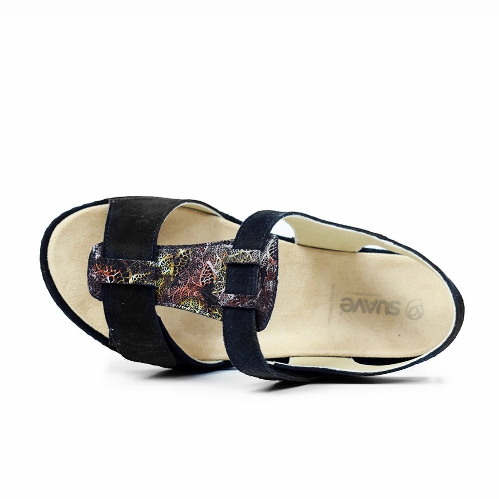Produktbild 4 - Suave Extra Bred Sandal Black Tenn