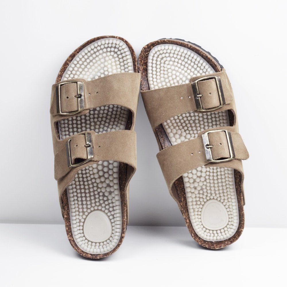 Minfot Massage Sandaler Bio Ruskind Tan