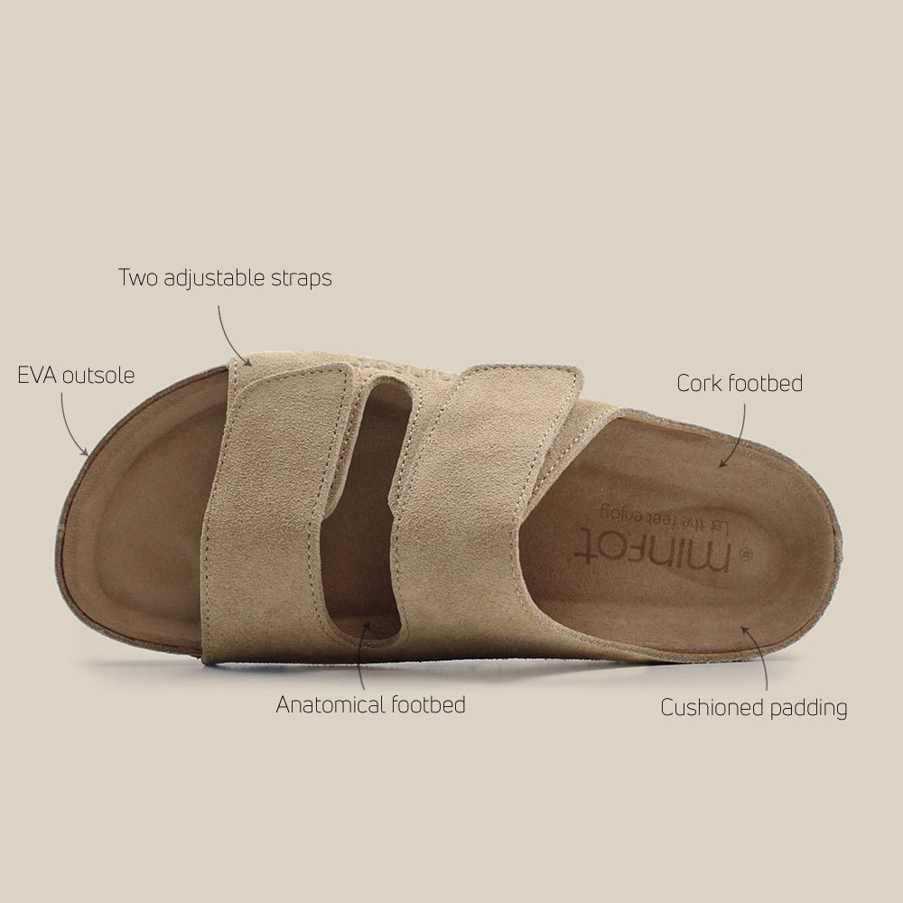 Minfot Luma Sandaler Velcro Ruskind Brun