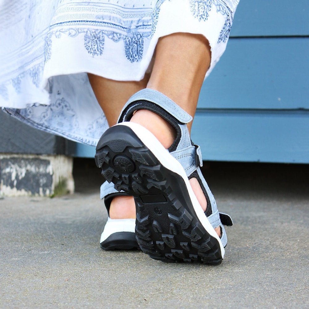 Minfot Sandaler Sandhamn Dame Ruskind Dueblå