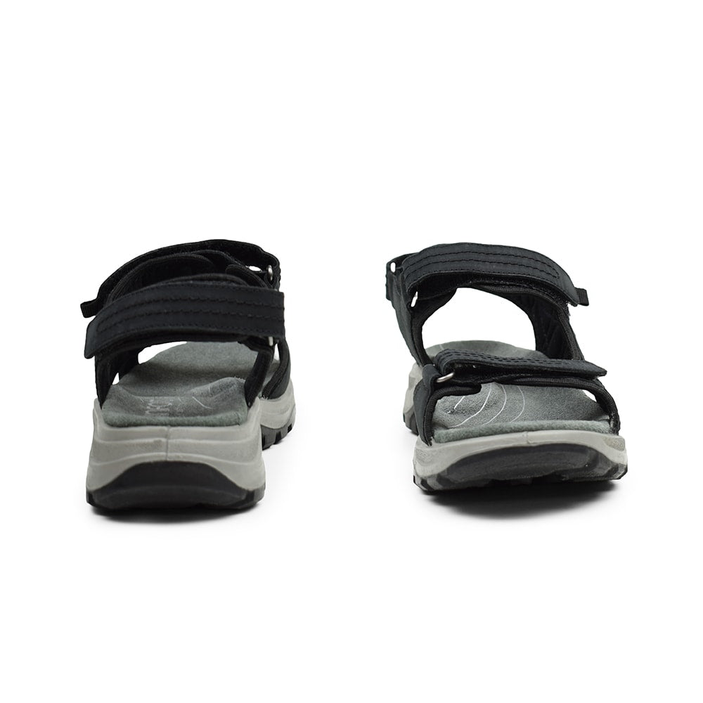 Minfot Sandhamn Sandaler Dame Nubuck Black