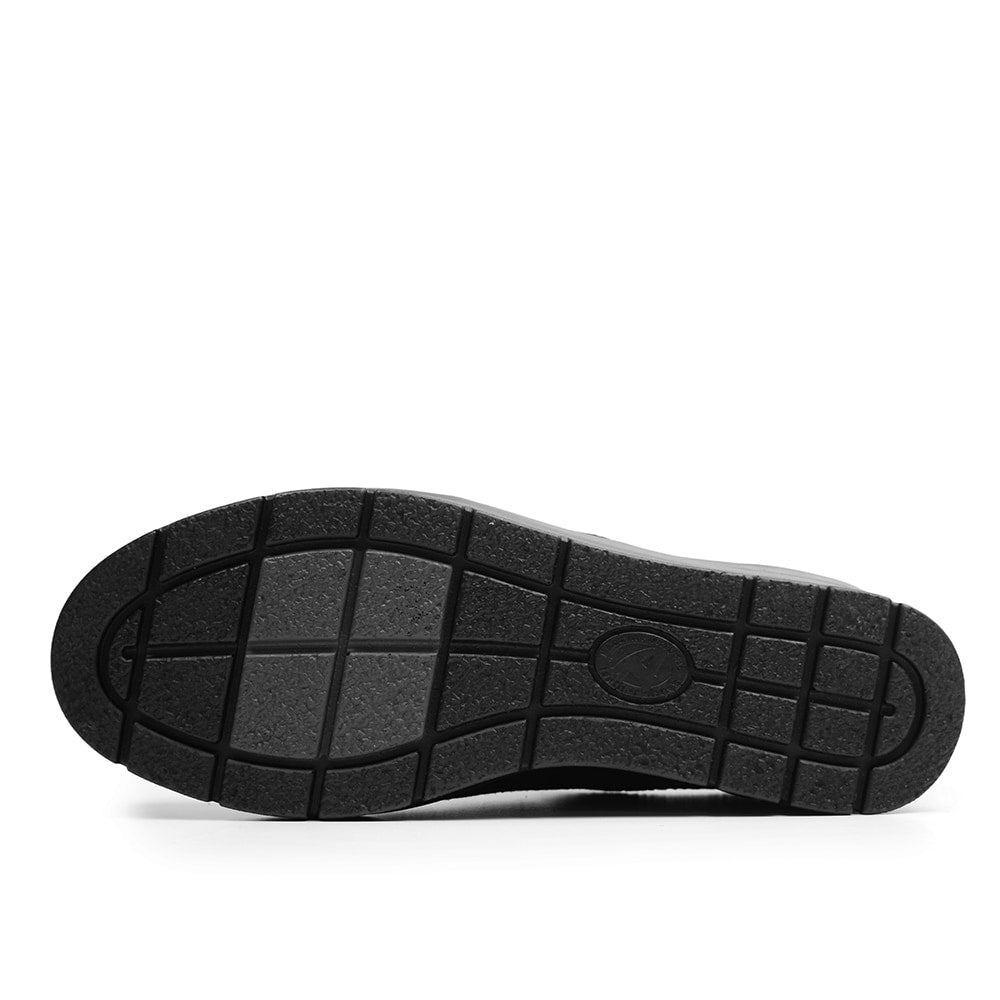 Produktbild 6 - Minfot Elin Stretch Bred Skocons Dragkedje Læder Sort