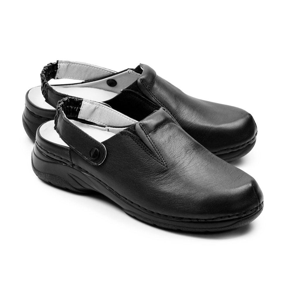 Minfot Arbejdssko Tøffel Blød Sort