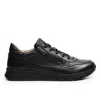 Minfot Max Comfort Sneakers Zip Skinn Sort