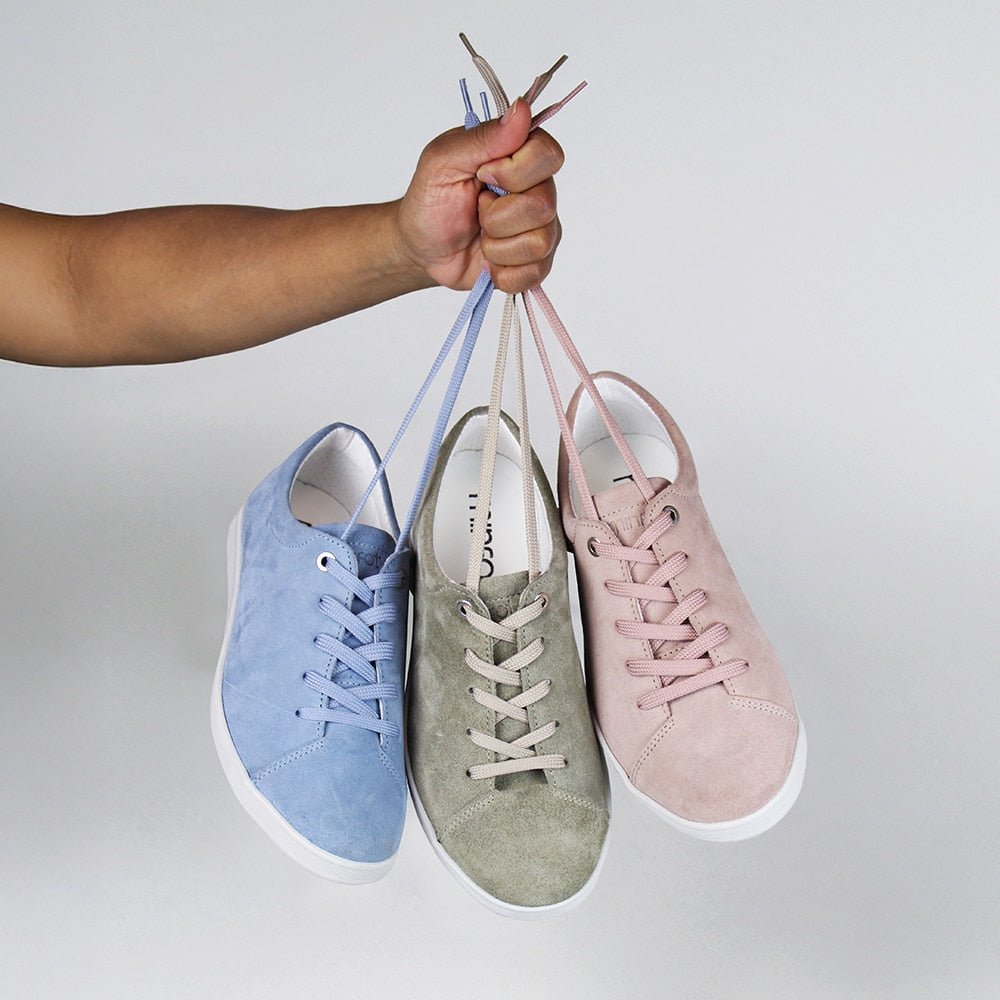 Minfot Aveny Sneaker Ruskind Lyseblå