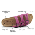 Minfot Lo Sandaler Dame Bio Læder Fuxia