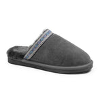 Minfot Fåreskind Hjemmesko Slip-on Myre med Sål Grå