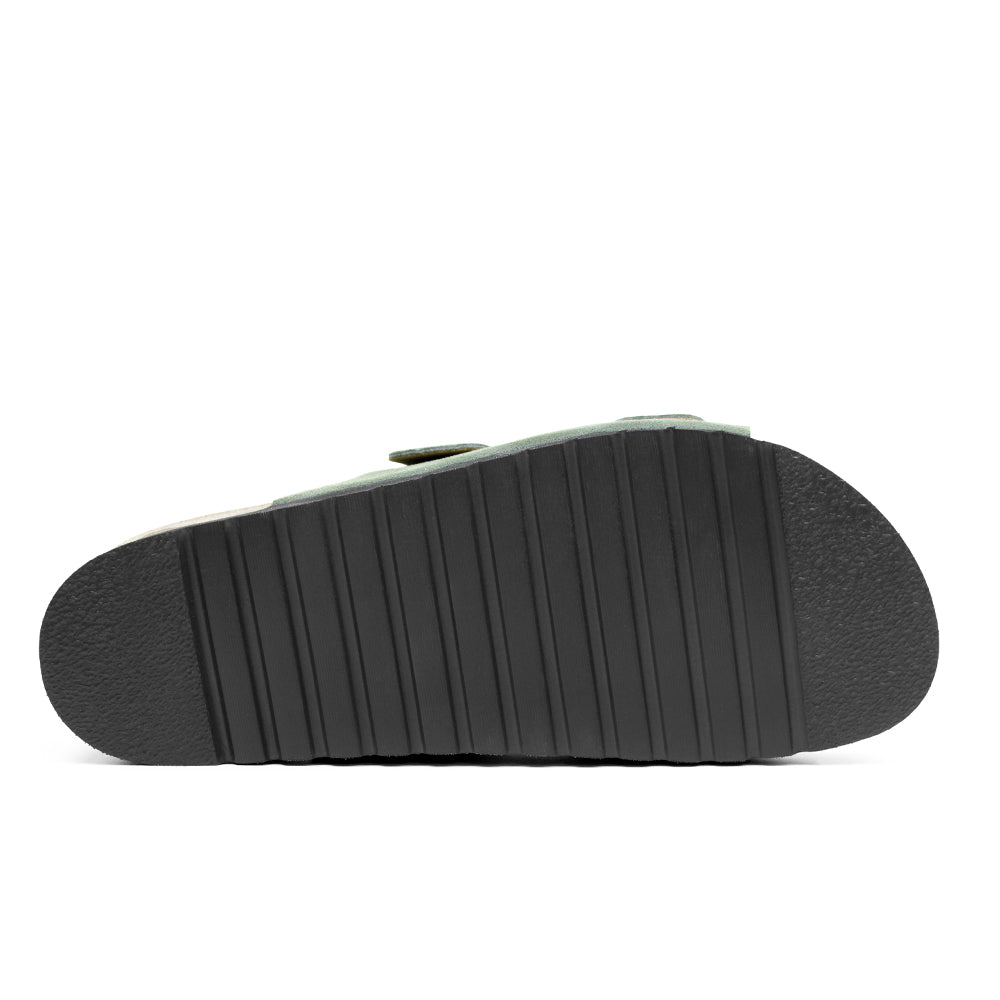 Minfot Moa Sandaler Dame Blød Bio Ruskind Grøn