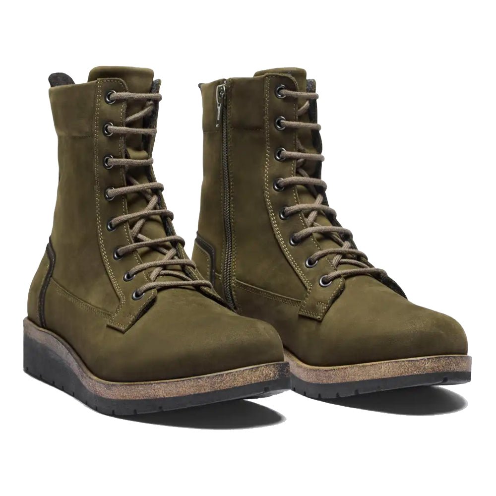 New Feet Linn Brede Boots Snøring Lynlås Grøn