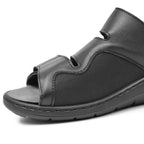 Embla Hälsoskor Sandaler Linn Ergoflex Elastik Hælrem Sort
