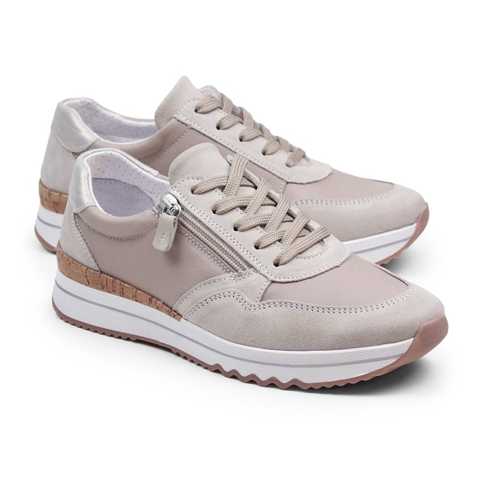 Produktbild 7 - Minfot Alley Sneaker Stretch med dragkedja Beige
