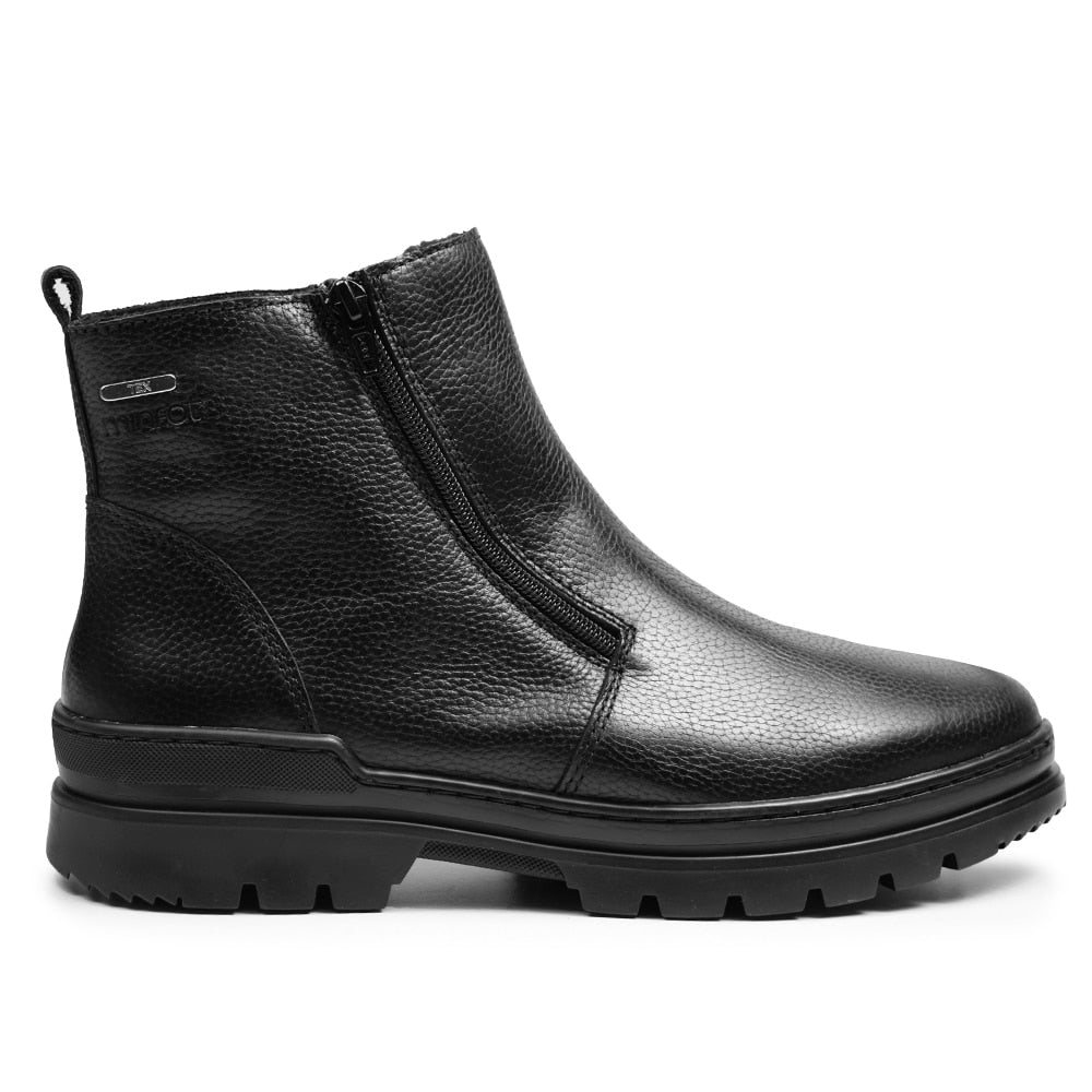 Minfot Piggsko Kalix Læder Uld Sort