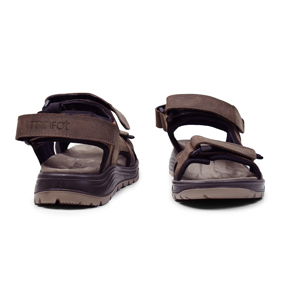 Minfot Burensvik Sandaler Herre Nubuck Brun