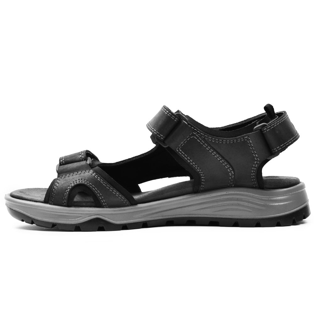 Minfot Sandaler Burensvik Herre Nubuck Sort