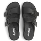 New Feet Connie Brede Sandaler Microfiber Unisex Sort
