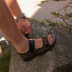 Minfot Burensvik Sandaler Herre Nubuck Brun